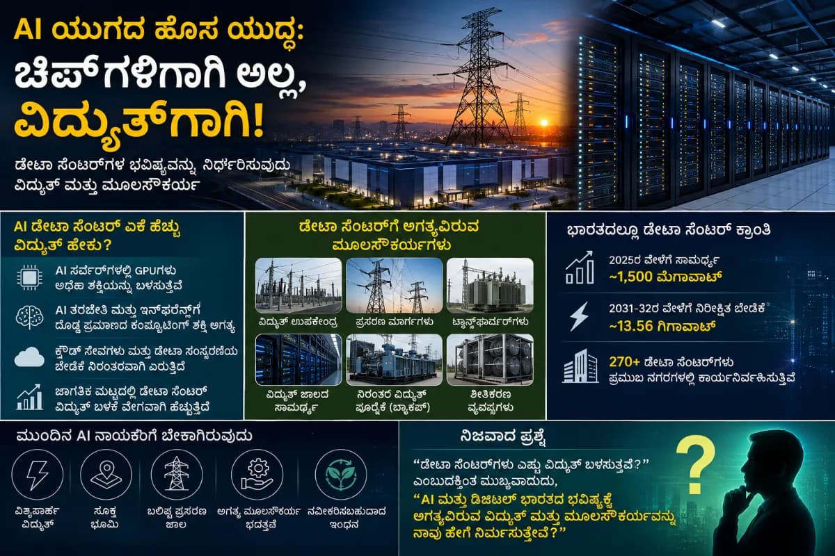 AI ಯುಗದ ಹೊಸ ಯುದ್ಧ: ಚಿಪ್ಗಳಿಗಾಗಿ ಅಲ್ಲ, ವಿದ್ಯುತ್ಗಾಗಿ!
